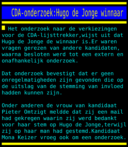 CDA leiderschap