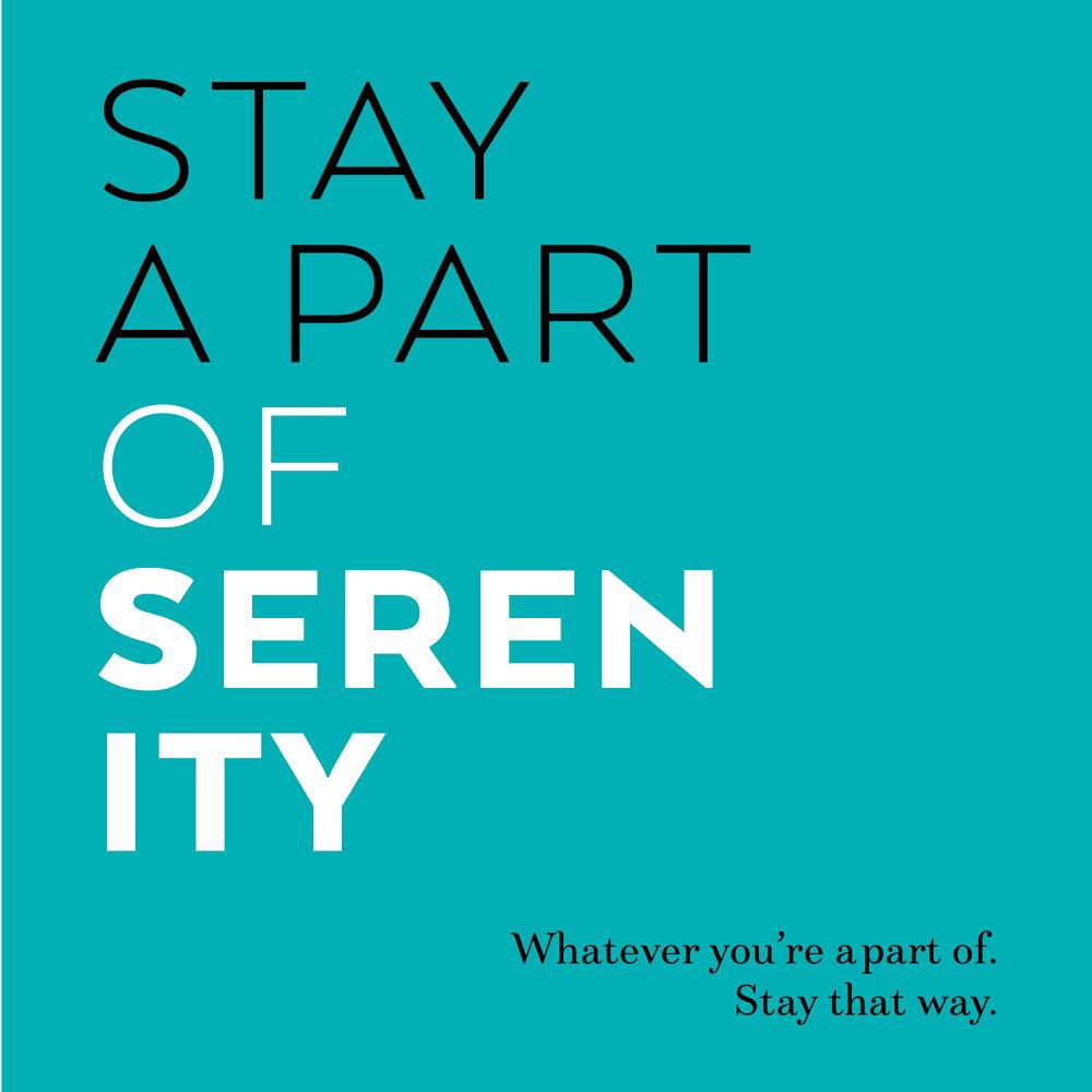 Enjoy peace of mind.

#StayAPartOf #StayAPartOfSerenity #Omni