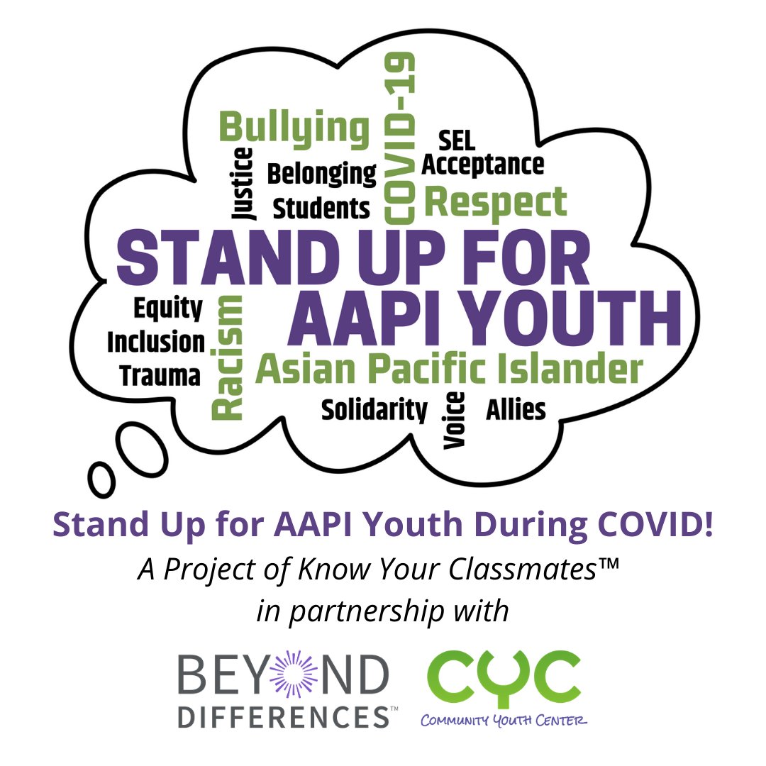 Our friends at @BeyondDiff and CYCSF are calling on every school in the United States to adopt the #StandUp4AAPIYouth campaign to inspire all students to get to know and stand up for their classmates. Find out more: standup4aapiyouth.org