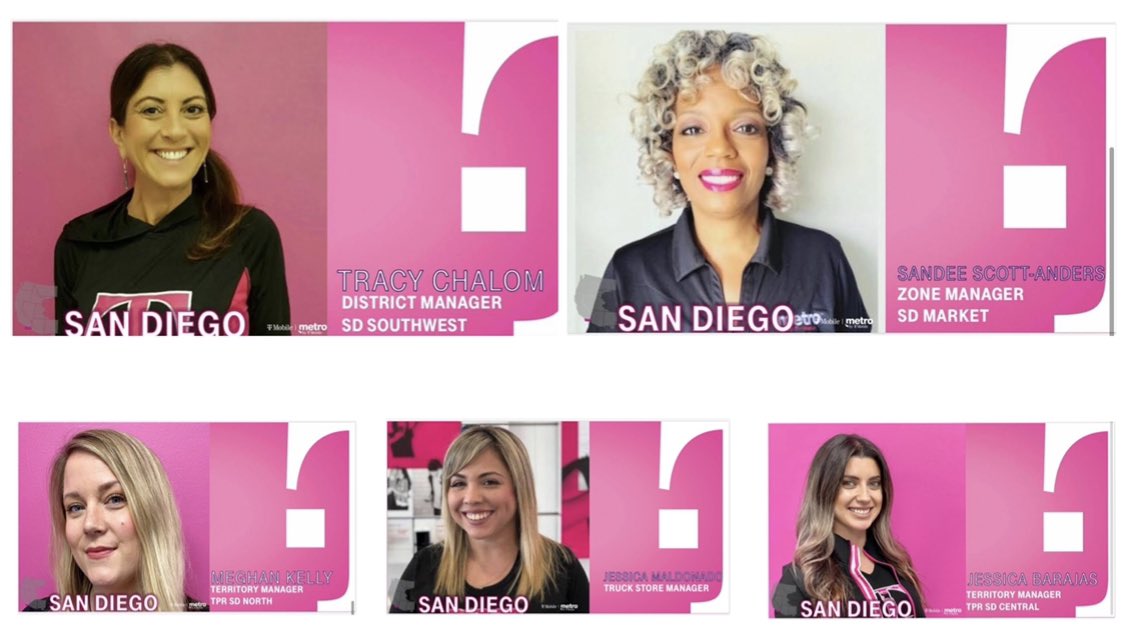 As we celebrate #WomensEqualityDay today, please join me in recognizing these talented and fearless, powerhouse leaders of the San Diego Market leadership squad! 

Every day they lead and every day  they make us all better.🙏🏾

#TeamMagenta

#SanDiego #LetsGo👊🏾