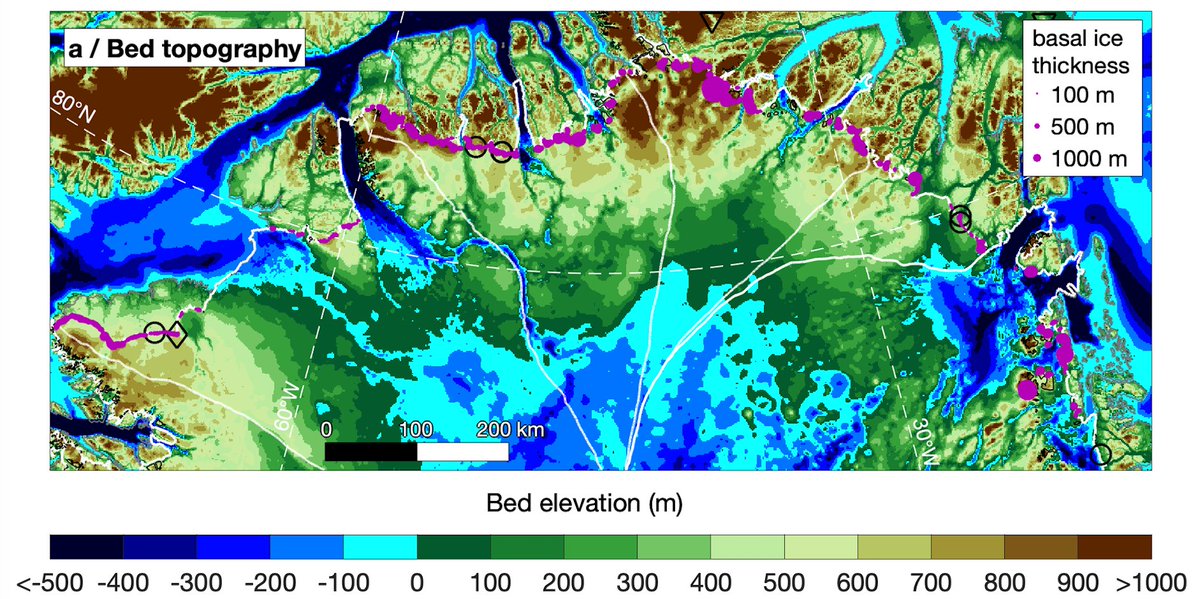 Warming Land could be a great place for a future horizontal ice core. But we also noticed a lot of darker basal ice in northern Greenland, which had never been mapped at large scales before.