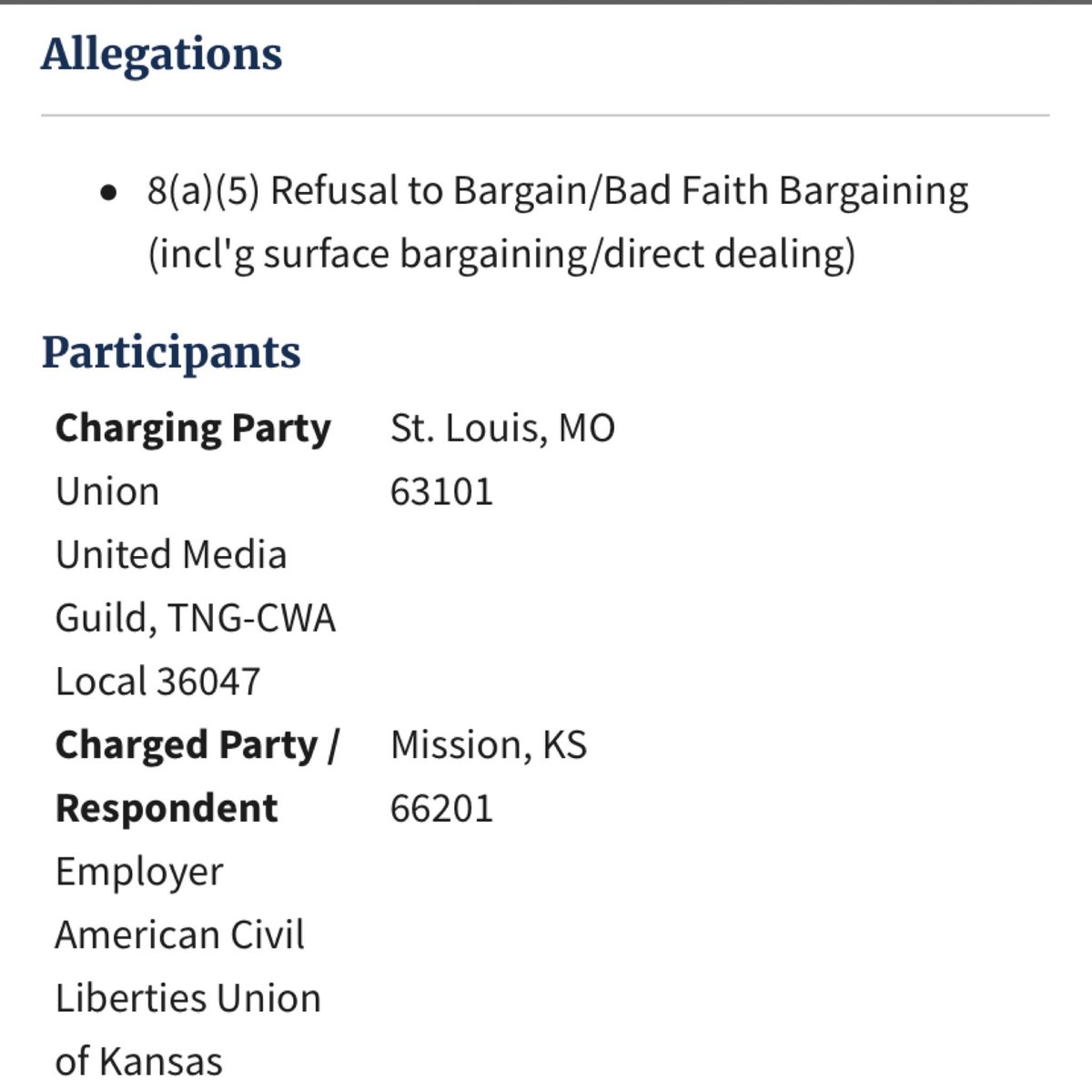 When we won union recognition- they started writing up workers. Discipline is a mandatory subject of bargaining, which management refused to do. We had to file an unfair labor practice against them to protect our workers and others from such a blatant violation of labor law.