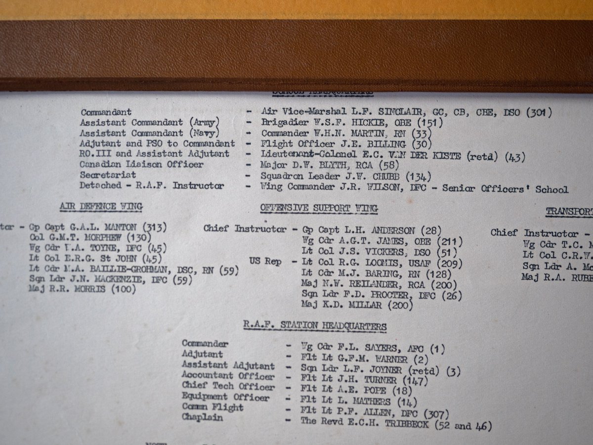 Sos Save Old Sarum Something Nice Arrived In The Post Today A School Of Land Air Warfare Raf Old Sarum Bound Course Book Belonging To A Flying Officer O Reilly From