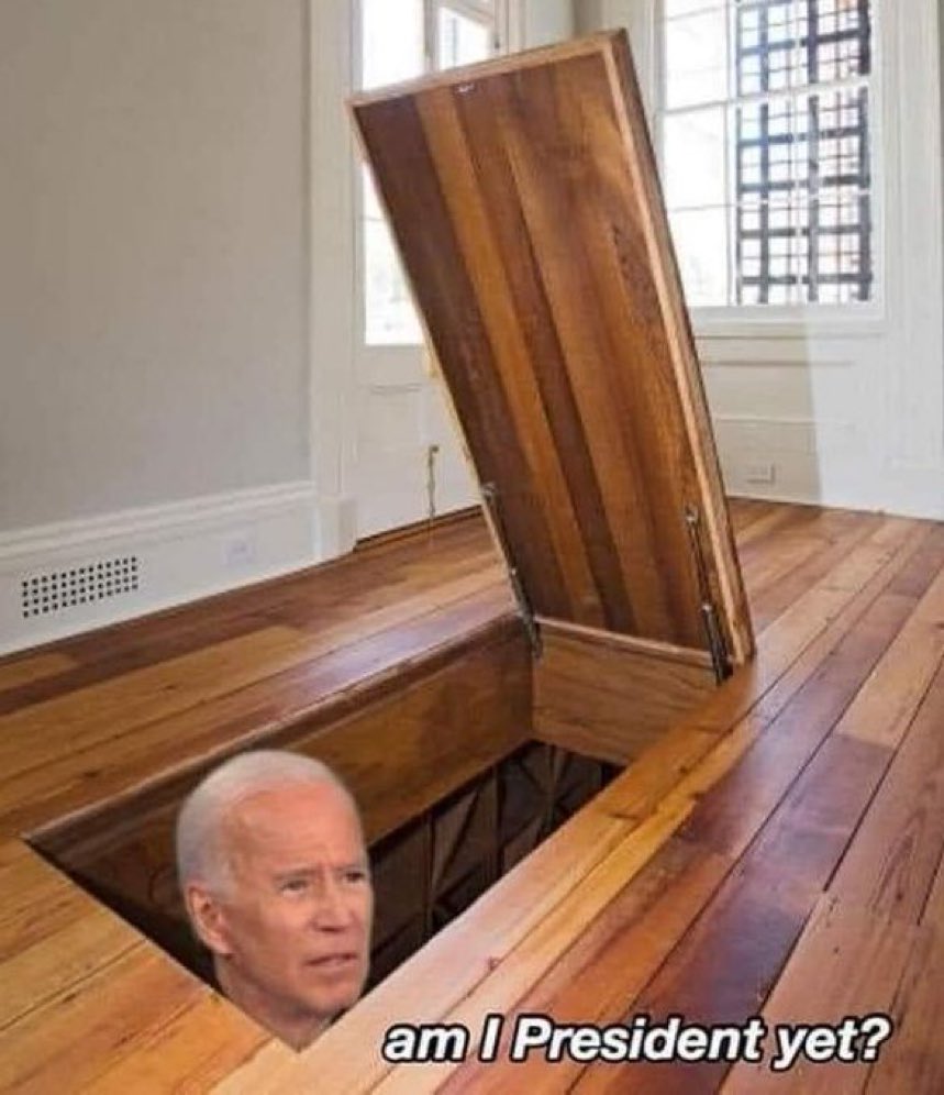 RealJamesWoods's tweet photo. #BunkerBiden checks his shadow... https://t.co/MkYwFhpzld