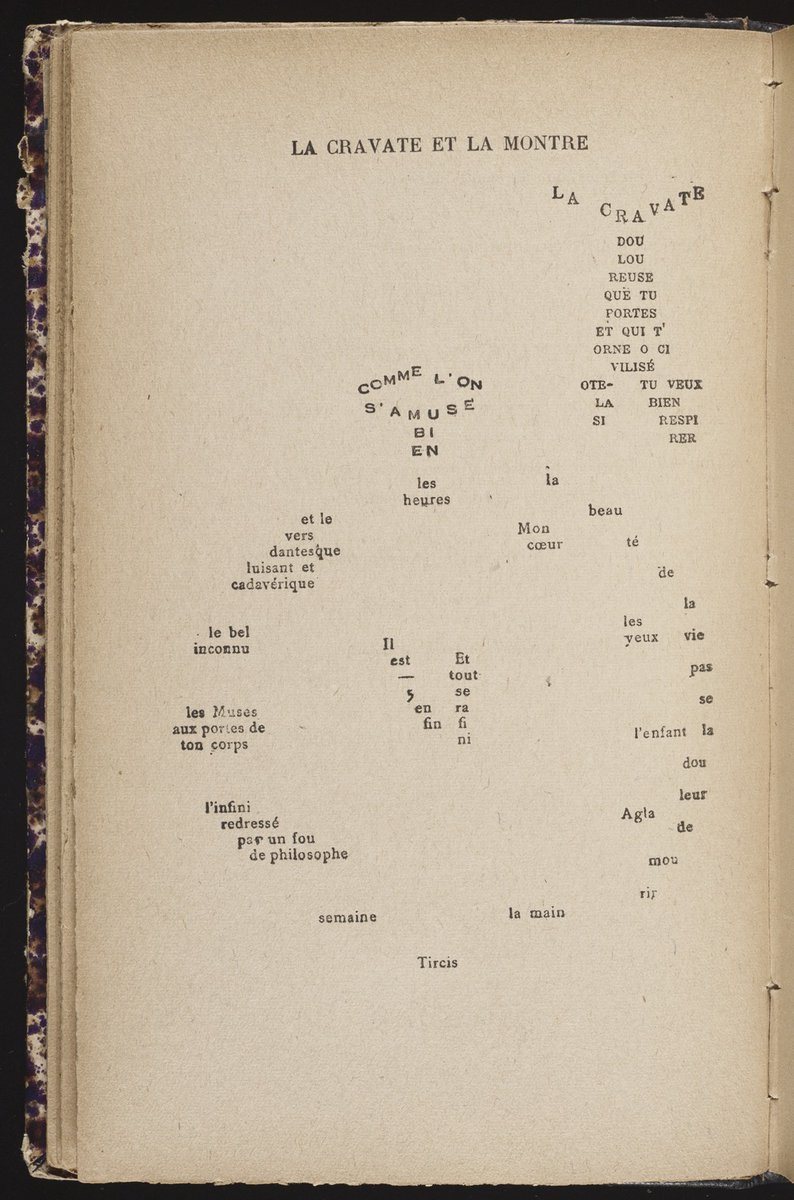 Pulver Schrott Es tut mir Leid calligramme de guillaume apollinaire la