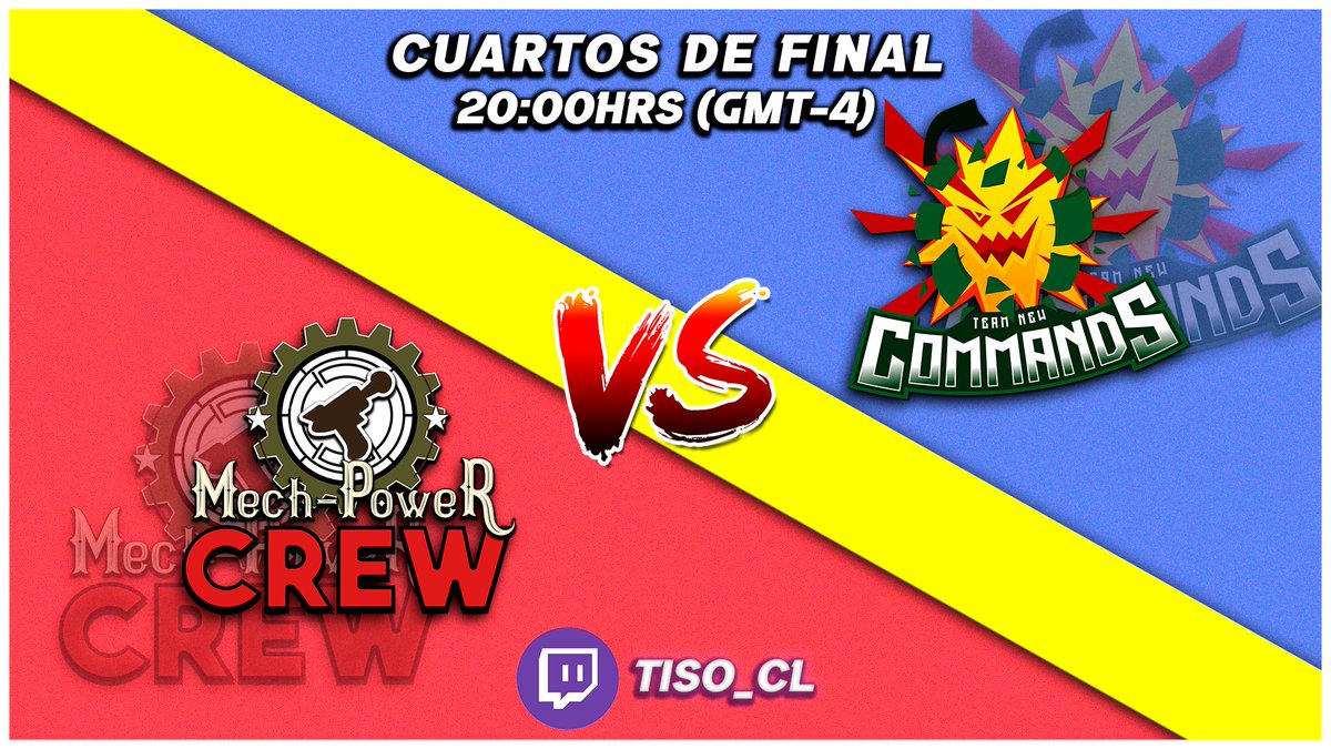 CrewChile's tweet image. Hoy tenemos el ultimo cuarto de final 😱😱

@teamnewcommands y @CrewMech se estarán enfrentando por definir quien sera el rival de @RetroTechPlus en semifinales.

Ademas las apuestas de @getthundergg ya estan disponibles 😁😁

#GoTNC #GoMPC