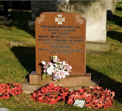 He later achieved the rank of Sergeant. The TA centre in Queensferry, North Wales is now named the Henry Weale VC TA Centre. He was born in Shotton, Flintshire and is buried at Rhyl. In 2010 a memorial garden was opened in Shotton in memory of Henry Weale.