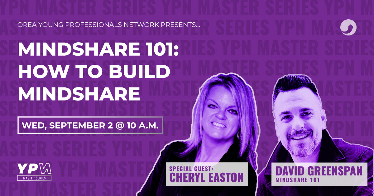 Join the OREA YPN's next Master Series session on Sept 2nd! We'll be hearing from marketing expert @KiTSpak and Ontario REALTOR® Cheryl Easton to help kick start your fall. Register now! 

orea.zoom.us/webinar/regist…