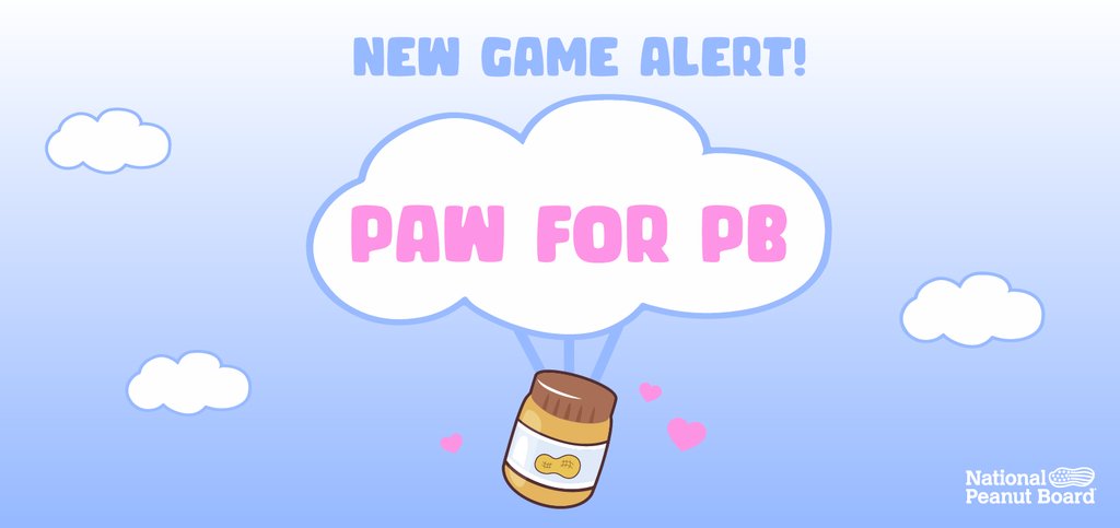 PeanutFarmers's tweet photo. Celebrate #NationalDogDay by playing our new game on Instagram, Paw for PB! Each time the game is played, NPB will make a donation #SpreadingGood to @bestfriends (up to $25K). Learn more here. https://t.co/q6kb5c9SS6 https://t.co/fhH6Vpg3Z9