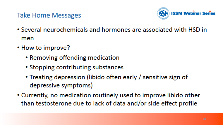 sexmedjournals's tweet photo. Currently, there is no medication routinely used to improve male libido other than testosterone due to lack of data and/or side effect profile

@ISSM_INFO @SMSNA_ORG @MeSexualHealth @essm_tweets #ISSMWebinar #HSDD #LowDesire #LowLibido https://t.co/QJWvL3yUMZ