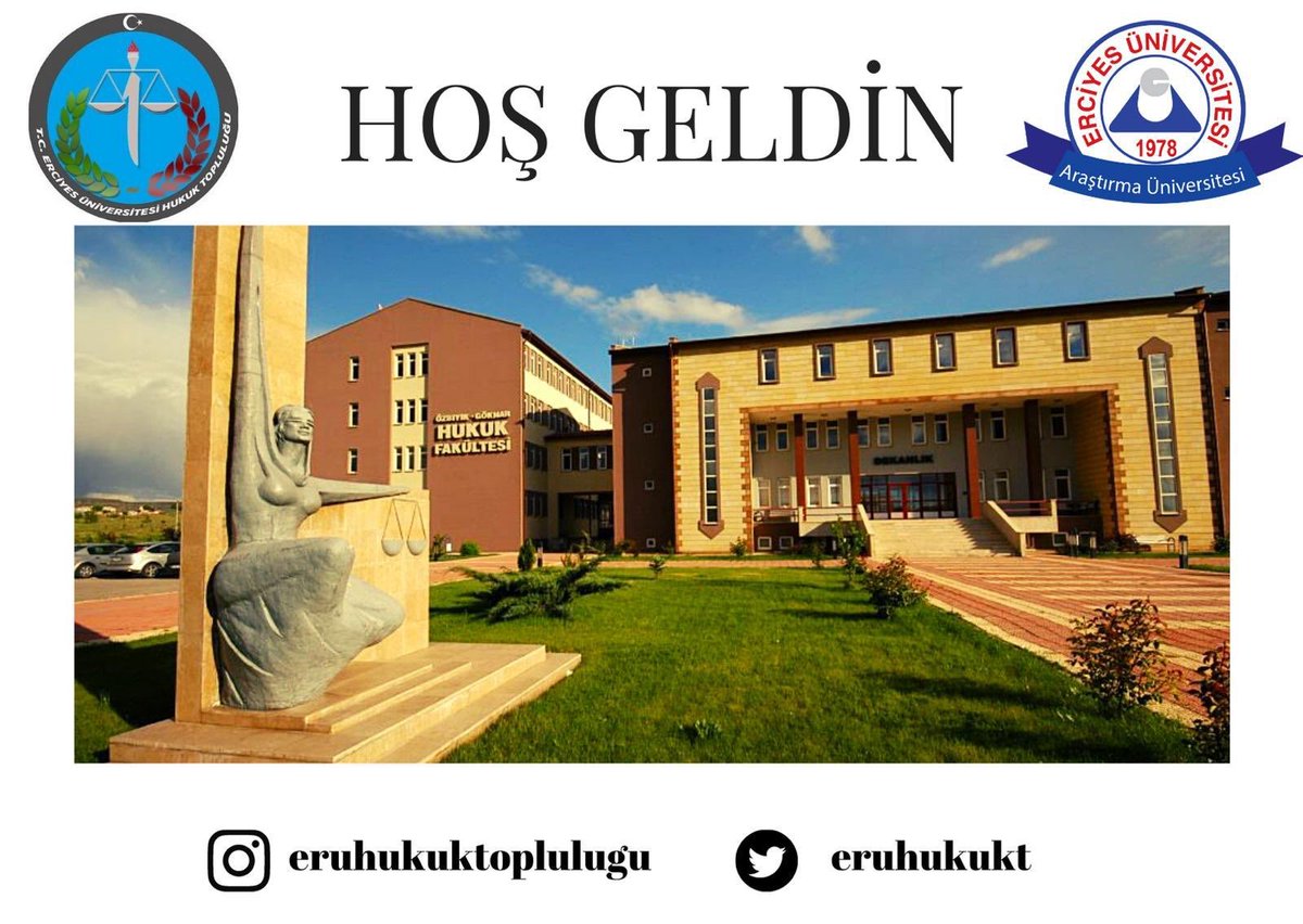 2020-2021 eğitim öğretim yılında Erciyes Üniversitesi Hukuk Fakültesi’ni tercih edip yerleşen tüm arkadaşlarımıza Hukuk Topluluğu olarak hoş geldin diyor akademik hayatlarında başarılar diliyoruz.
Okulumuza hoşgeldiniz!Merak ettikleriniz için bizlere ulaşabilirsiniz☺️