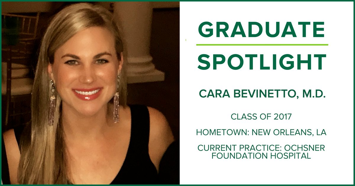Say hello to our #GraduateSpotlight Cara Bevinetto, M.D.! Dr. Bevinetto graduated in 2017 and completed her CV fellowship in 2018. She currently practices in New Orleans at @OchsnerHealth. Check out our Instagram to learn more about why she chose @UAB_Anesthesia!