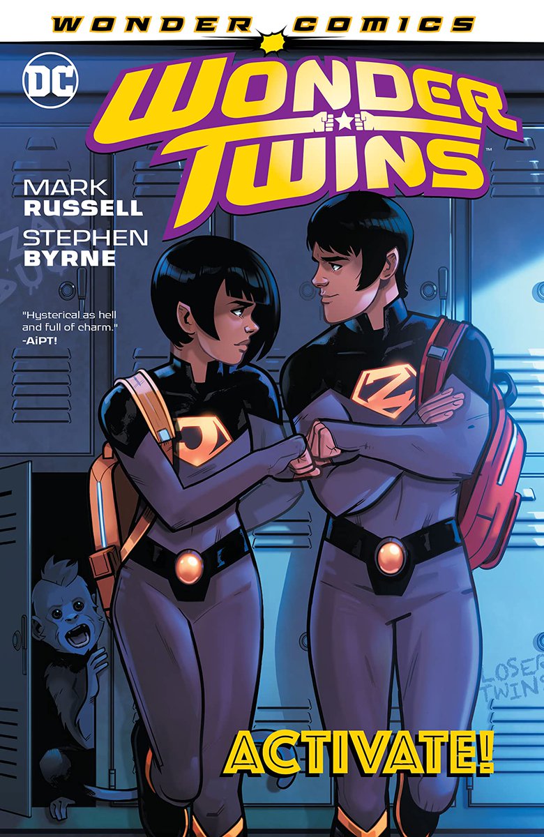 WONDER TWINS has been nominated for Best Humor book in the 'Ringo awards. I worked on this book as part of development on what became the Wonder Comics line. My big contribution was hiring my frequent collaborator Stephen Byrne, who in my view is a master storyteller.
