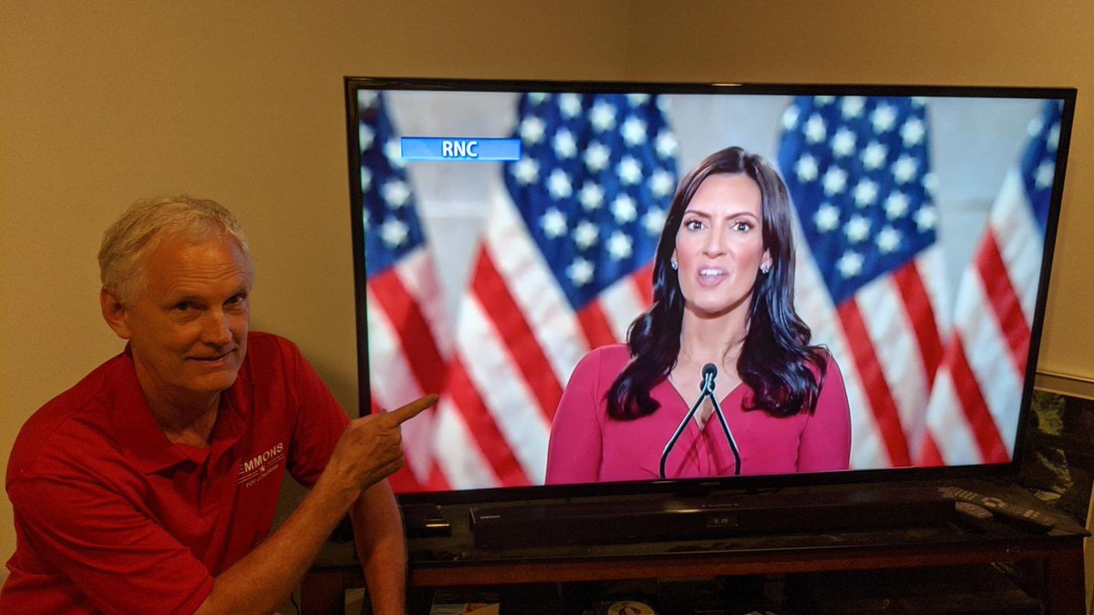 @Emmons4Congress of #TeamPA enjoying Tuesday night’s lineup of the @GOPconvention. Get involved today to help send John, Trump and our entire slate of @GOP candidates to D.C!