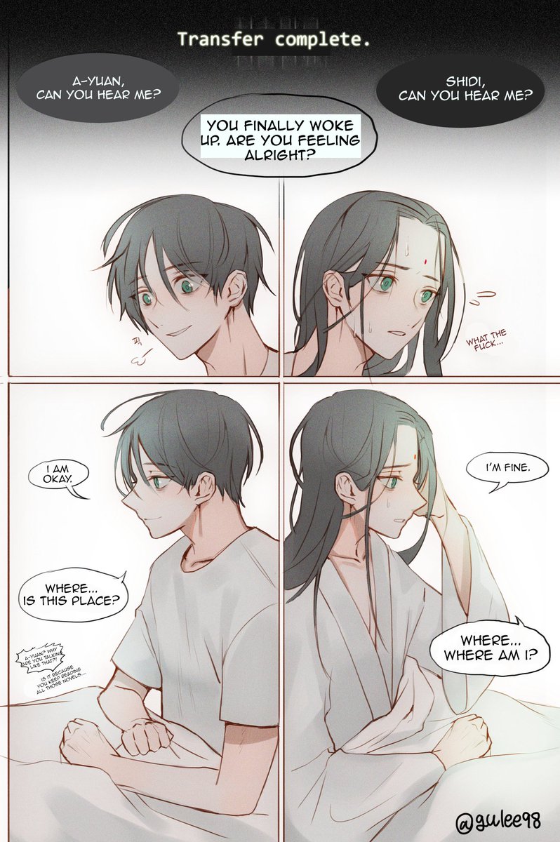 translation] transfer complete. original comic by @gulee98