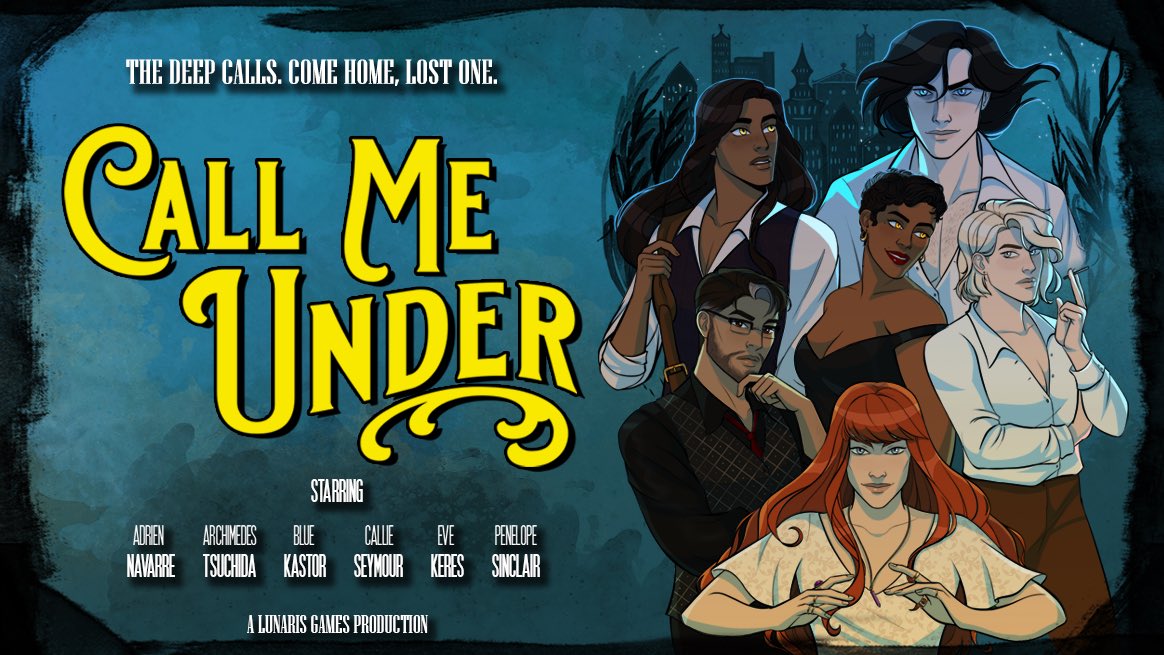 CallMeUnder's tweet image. Hello #indiedevhour! We just announced our next #LGBTQA visual novel. Dive into the 1950s and explore an eldritch-horror infested world soaked in dark magic, mystery, and romance. Our Kickstarter will be launching later this year! 

#CallMeUnder #visualnovel #datingsim #IndieGame
