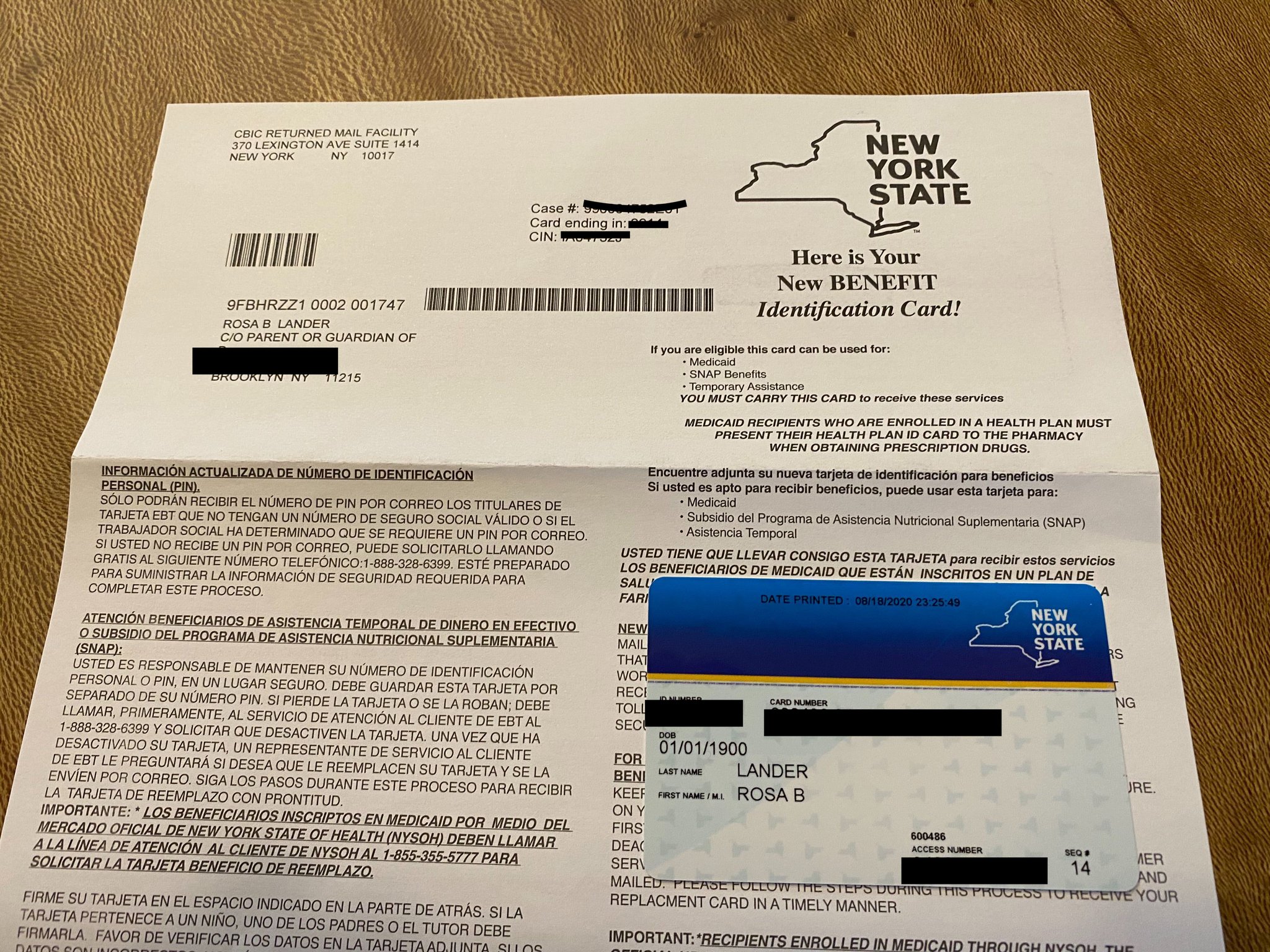 Brad Lander On Twitter We Got Our Pandemic Ebt Card In The Mail Today It Comes In A Plain Easy To Miss Envelope So Keep An Eye Out For Yours And Use It All
