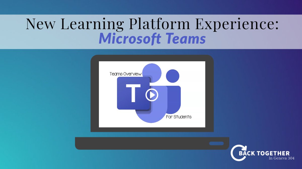Introducing the #BackTogether304 Shared Learning Platform! You asked, we listened! K-12 parents, please read this message including important information and sneak-peek videos of Microsoft Teams. - mailchi.mp/geneva304/intr…