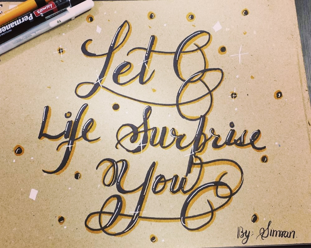 ItsMeSimran_'s tweet image. #Calligraphy