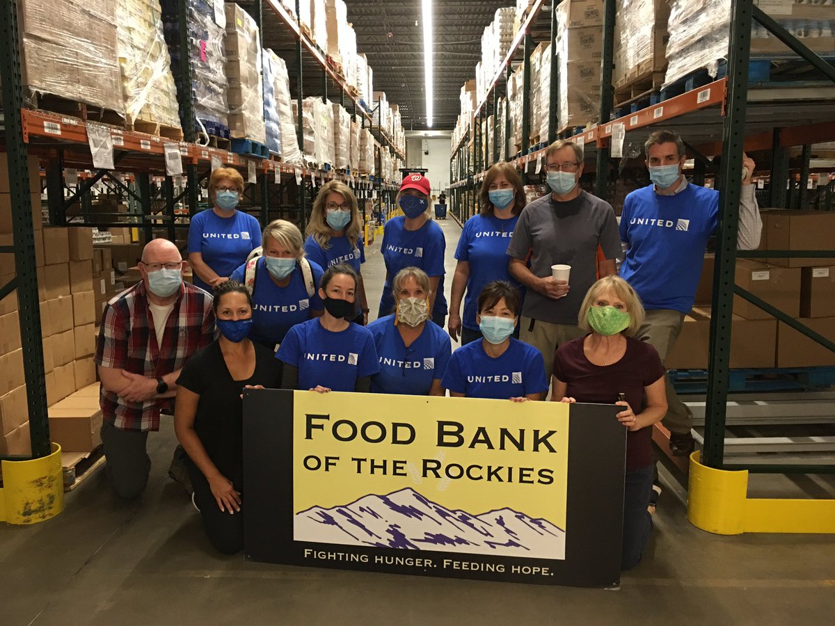 KDatUnited's tweet photo. Wonderful day serving the community with coworkers! We packed 103,000 lbs of food equaling 96,422 meals that will feed 385,000 people in the state of Colorado. @weareunited @MattatUnited @FoodBankRockies #beingunited https://t.co/kKh1GD2Zaq