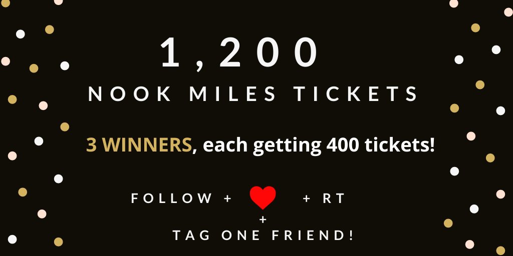 ✈️1200 NMT GIVEAWAY✈️
shared with 3⃣ Winners!

Enter:
❤️Follow me &amp; <a href="/AcnhShoppee/">ACNH Shoppee</a>
💜Tag a friend
💛RT

Optional:
Do follow instagram.com/acnh_atoz &amp;
discord.gg/2RJ9awU 
Thank you Appreciated!

Ends: 72 Hrs!

#ACNH  #ACNHgiveaway #acnhtrade #dodocode #AnimalCrossingNewHorizons