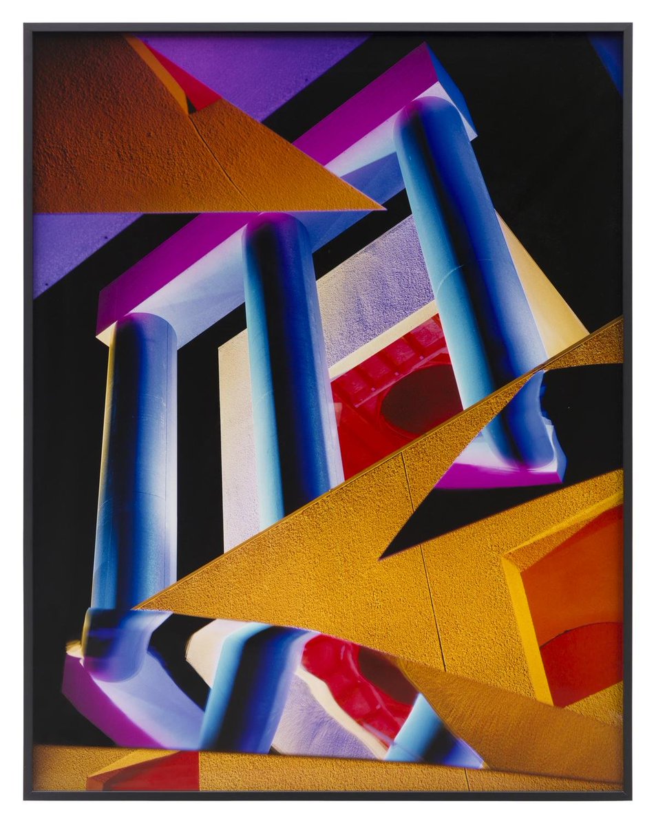 : "Architectural Site 8, Loyola Law," Barbara KastenBarbara Kasten gravitates towards bold colors and striking geometry in her work; she successfully explores shadows, reflection, and ideas that most could not. - Theresa Murphy, Theater Production (1/2)