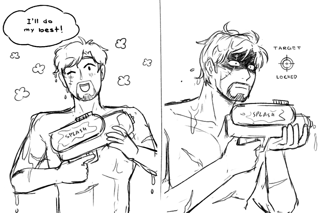 shiiizles's tweet image. Watergun Fight!!

Before the game:                              During the game: