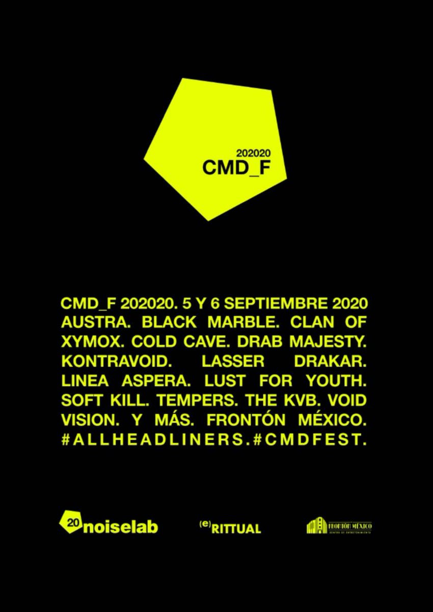 hgmediamx's tweet image. A través de un comunicado se anunció que el #CMDFEST será propuesto para el próximo con la esperanza de mantener su lineup intacto.

Este festival de música electrónica se iba a realizar el 5 y 6 de septiembre en Frontón México.