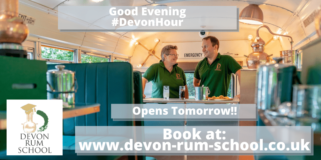 DevonRumSchool's tweet photo. Hi #DevonHour We're really excited to be opening our new Devon Rum School opens for lessons TOMORROW!!! in our converted American School Bus at the Shops at Dartington
You can book sessions at https://t.co/t15y41UZ50 #rum #rumschool #rumbus https://t.co/GwxAySrAXp