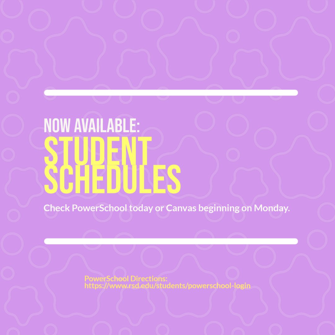 HanfordFalcon's tweet photo. Schedules are now available on PowerSchool. They will be available on Canvas on Monday. #WRH #FalconStrong https://t.co/N0qMgyrUmk