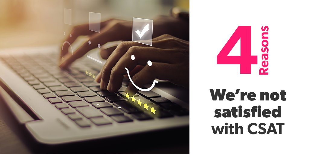 olark's tweet image. What is “satisfactory” customer service? Here’s how to go beyond CSAT metrics. buff.ly/2QmxYzj #customersupport #customermetrics