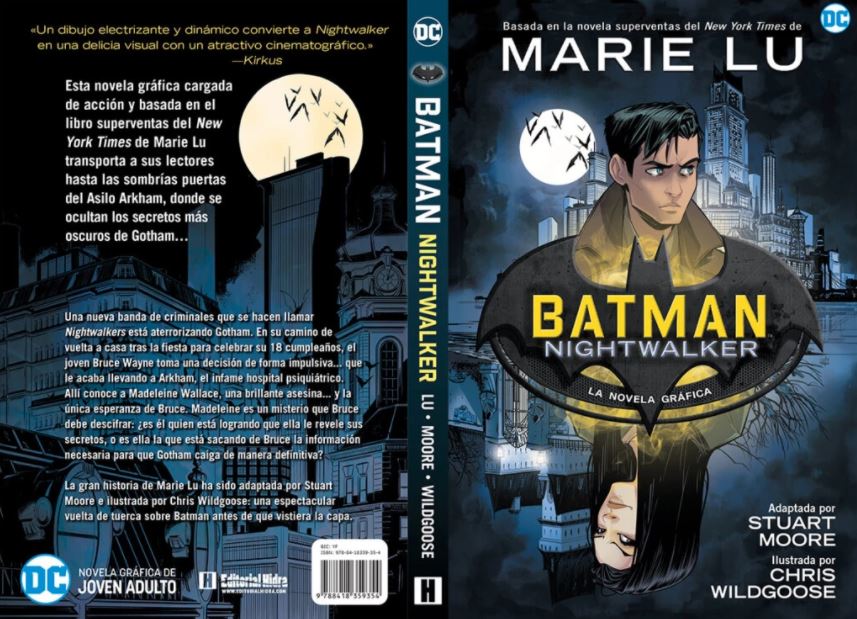 SigueEnSerie's tweet photo. #NoticiaLiteraria: @EdHidra publicará el 7 de septiembre la novela gráfica #BatmanNightwalker, que se basa en la novela del mismo título escrita por #MarieLu.
La adaptación se ha realizado con la colaboración de #StuartMoore y el ilustrador #ChrisWildgoose. https://t.co/jYuErkBgSF