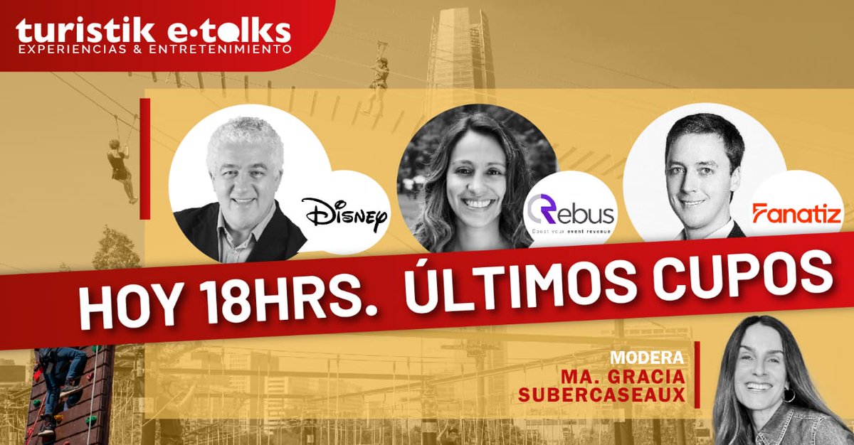 ¡ULTIMOS CUPOS, HOY #FelizMiercoles 18 HRS, UN NUEVO E-TALK! La magia del UX de <a href="/Disney/">Disney</a> y la fórmula de las innovaciones digitales de <a href="/Fanatiztv/">Fanatiz</a> y <a href="/RebusTechnology/">Rebus</a>.
Recuerda ingresar 5 min antes al Link de Zoom
us02web.zoom.us/j/81355913867