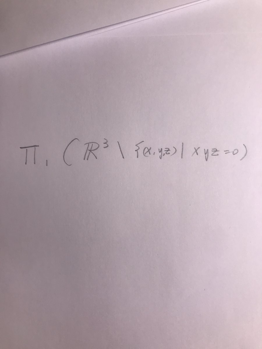 KekeZhang9's tweet photo. -What are you doing?
- Computing the fundamental group of R^3 \ {xyz=0}
#math #maths #mathematics #mathematicians #mathmajor #mathstudents #mathhumor #mathjoke #mathjokes #mathpun #mathpuns #nerdhumor #nerdjokes #nerdyjokes #nerdpun #nerdpuns #mathmeme #mathmemes https://t.co/lsgINq5U67