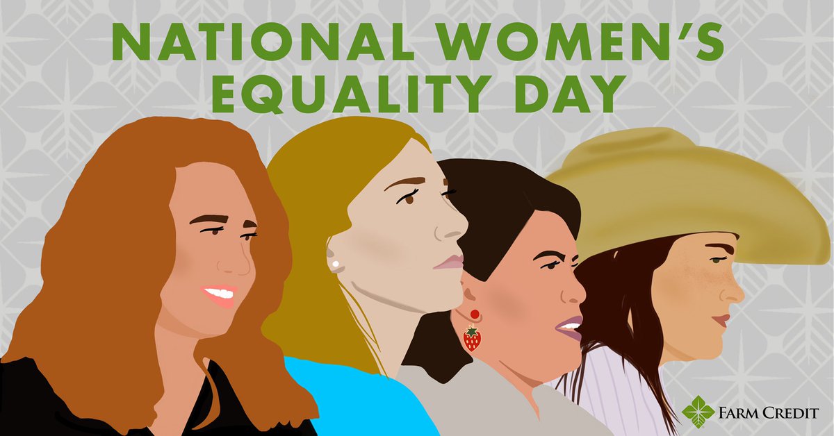 Today, and every day, #FarmCredit is proud to celebrate the #WomenInAg who are making an incredible impact on the industry. #WomensEqualityDay👭