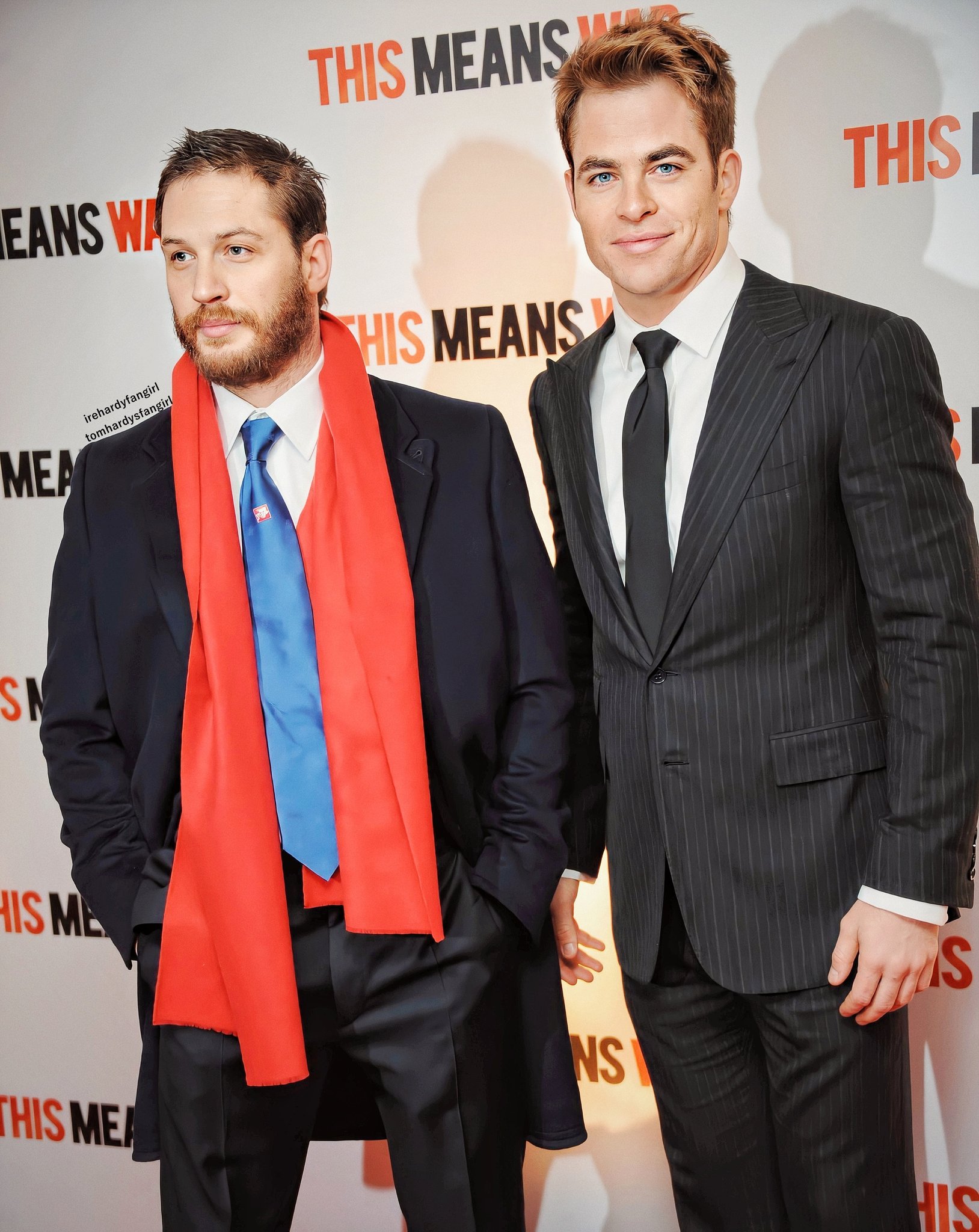   Tom Hardy & Chris Pine   Happy Birthday, Mr. Pine I met Tom thanks to him   