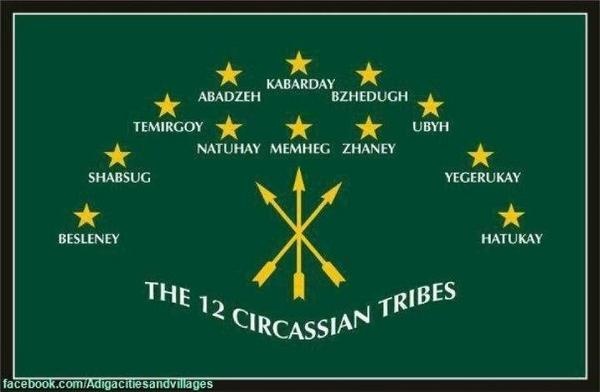 The Circassian people belong to an old and proud nation that's divided between 12 tribesThese 12 tribes, who are represented by the stars on the Circassian flag, all have their own unique history, beloning and tale - whilst all sharing the Circassian language & values of khabze