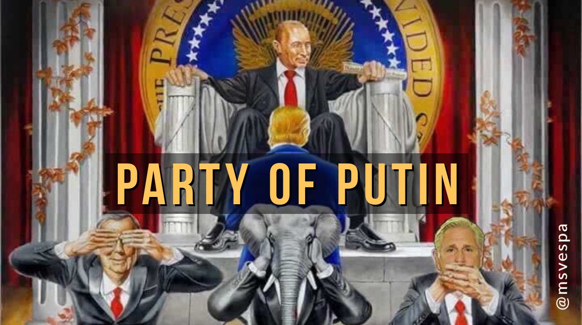  #GOP =  #PartyofPutin. You knew it along.