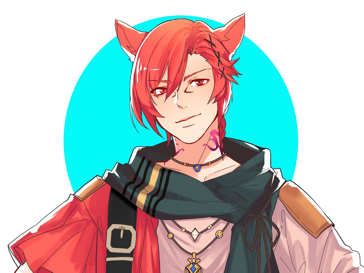SinridX's tweet photo. //5.3 SPOILER 

what better way to experiment with new style than to use best boy face i love him 

#FFXIV #FF14 https://t.co/aJwq09LXyz