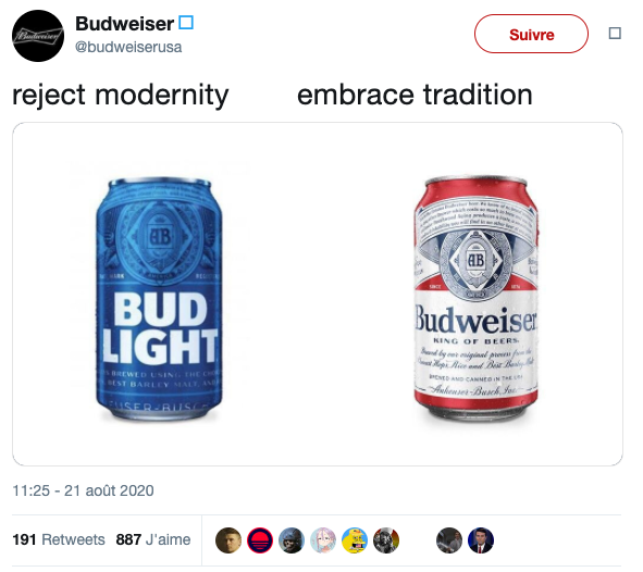 Which way western domestic macrobrew?Also lol that they deleted the tweet on the right and I had to get it from a french capture on archive dot org.