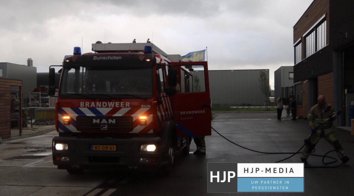 Melding brandweer Bunschoten-Spakenburg inzake gebouwbrand