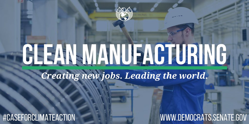 We have an opportunity right now to lead the world in clean manufacturing — and we can’t pass that up.By making the transition now, we’ll create jobs, revitalize deindustrialized communities, advance environmental justice, and strengthen our supply chains.
