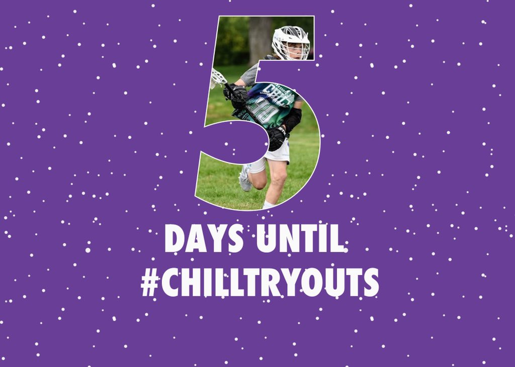 🚨5 Days Until Tryouts🚨

We are almost there! Don’t forget to register at the link below. We can’t wait to get started! 

❄️❄️❄️

homegrownlacrosse.org/mnchill

#ChillTryouts #MNMade #Homegrown