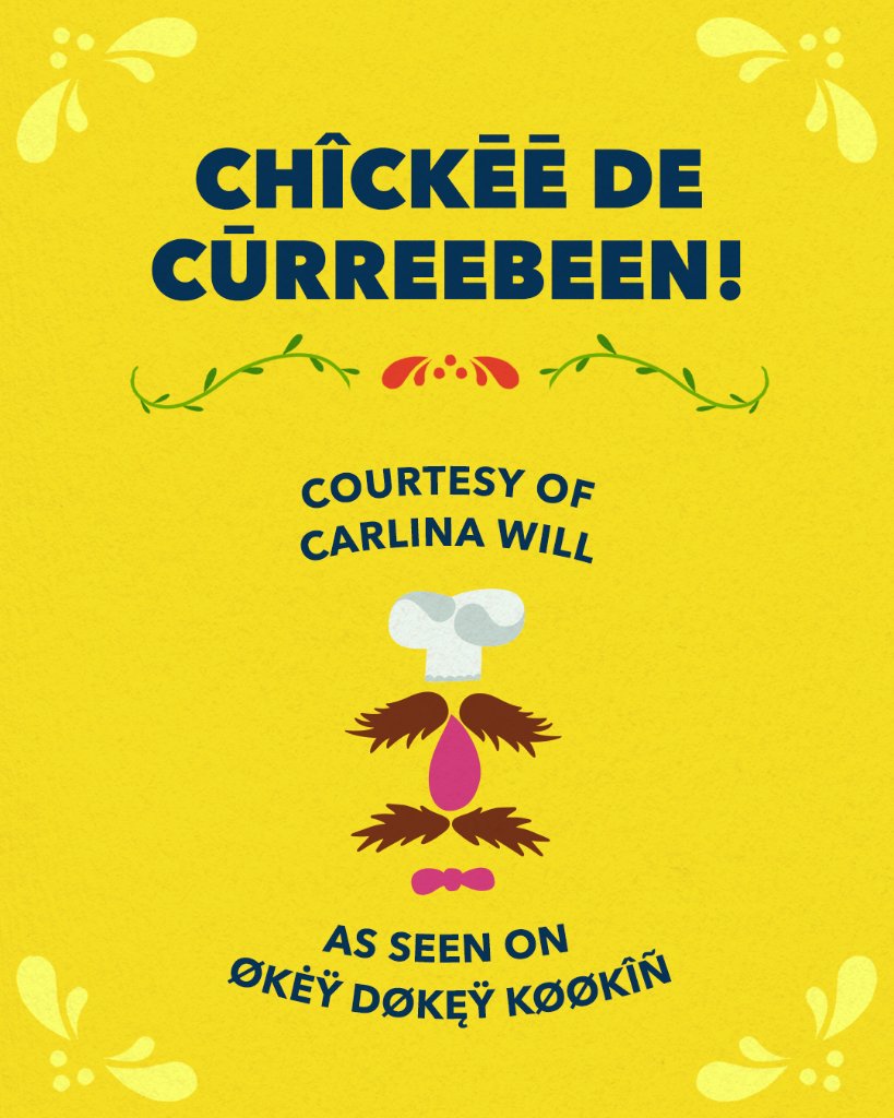 Make your dinner plans økėÿ døkėÿ! The Swedish Chef is serving up his take on  @cookwithcarlina’s Caribbean Chicken Curry, as seen on “Økėÿ Døkėÿ Køøkîñ” on  #MuppetsNow. Don’t miss a brand-new episode streaming Friday only on  #DisneyPlus.