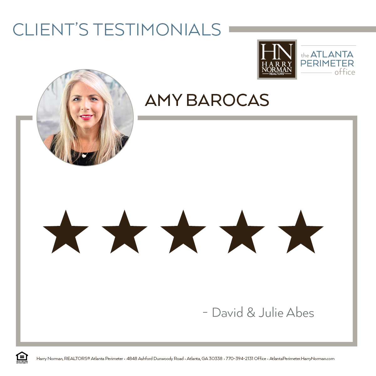 HNRAtlPerimeter's tweet photo. ⭐⭐⭐⭐⭐!!!

#HNRAPTestimonials #HNRealtors #HNRAtlantaPerimeter https://t.co/pMcEKYa3OL