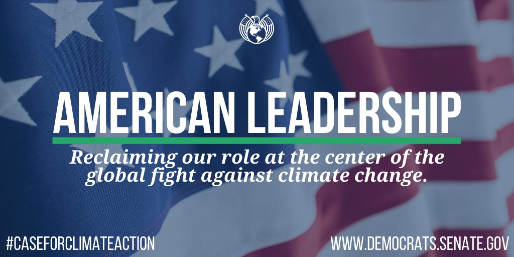 The world needs American leadership to tackle the climate crisis.That means we need to recommit to global agreements to reduce emissions, use our international engagement to support climate solutions worldwide & incorporate climate change into foreign policy decision-making.