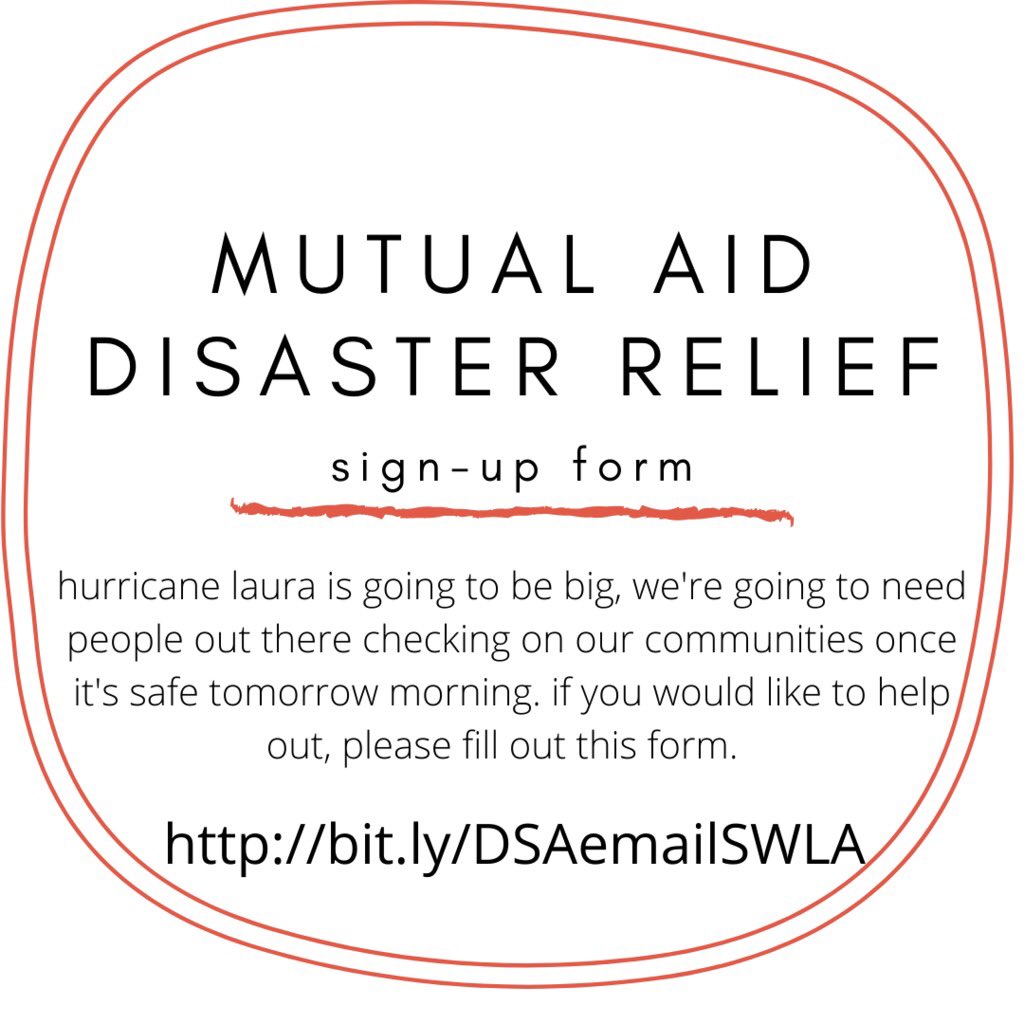 LOCAL/REGIONAL FOLKS: if you are interested and potentially able to be on the ground tomorrow to help check on folks, please sign up here:  https://docs.google.com/forms/d/e/1FAIpQLSdFb37sAA3-5Qhc6HhhoPgCT5BoKnDwZvKlx_yScAggCPp1Ng/viewform