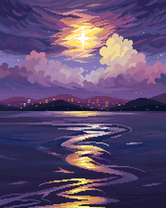 Jubilee Moonrise And Moonset Pixelart T Co 1siq3jid1f Twitter