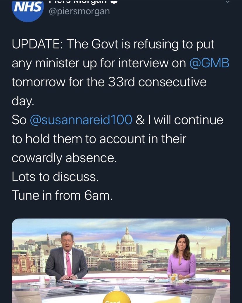 The govt’s onslaught against ‘hostile’ media isn’t new.Following the Trump playbook, exclusives are handed to friendly journalists whilst other outlets are boycotted, shut out or not given a question at press briefings.Not just  @piersmorgan. Even  @thetimes fell out of favour.