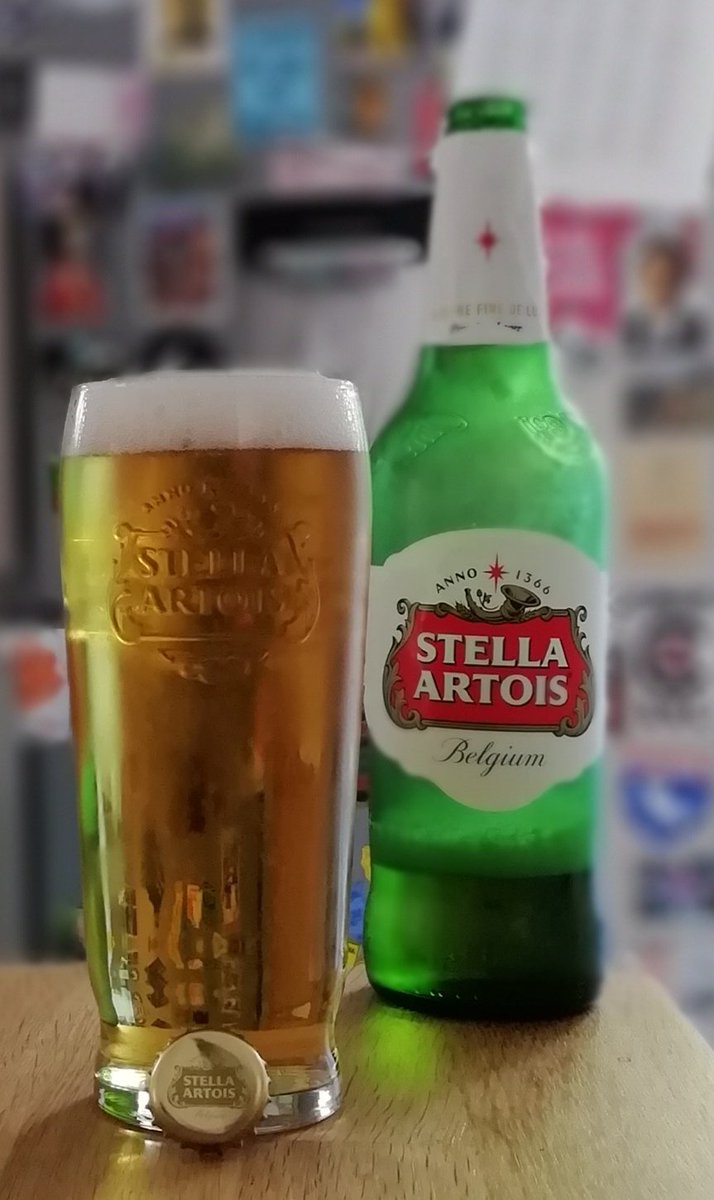 Back in the jour when The Globe was the place to be I drank pint bottles of Stella Artois, mostly I think because no one else did. I got a Proustian hit when I took my first sip of this, and it went down very easy, but it's quite sweet & this was quite enough. O 2 b young again!
